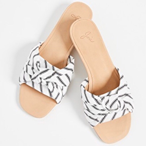 Joie Fabrizia Slide Wedge Sandal Caviar Porcelain - Picture 5 of 8